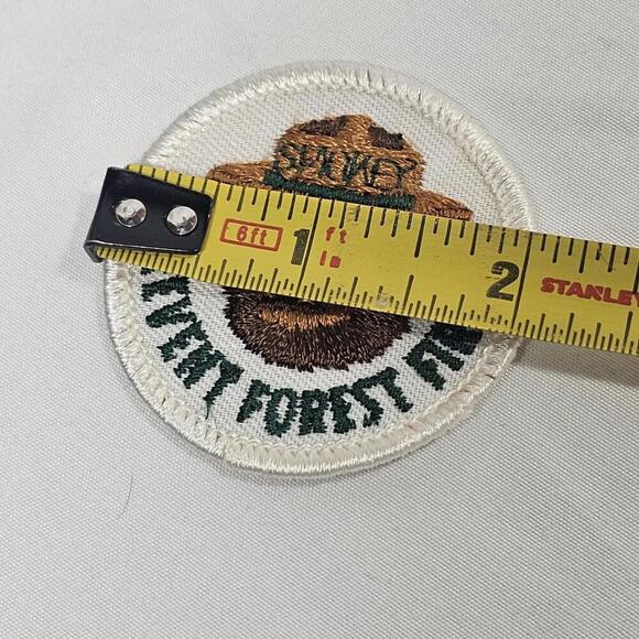 Vintage SMOKEY THE BEAR Prevent Forest Fires Twill Embroidered PATCH Souvenir 2" - Picture 3 of 3